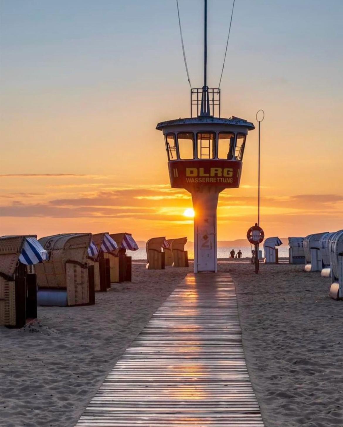 3Sz Penthaus Luna Am Sandstrand Mit Meerblick & Balkon Любек Экстерьер фото